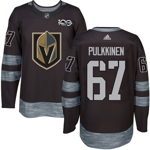 Herren Vegas Golden Knights Eishockey Trikot Teemu Pulkkinen #67 Authentic Schwarz 1917-2017 100th Anniversary